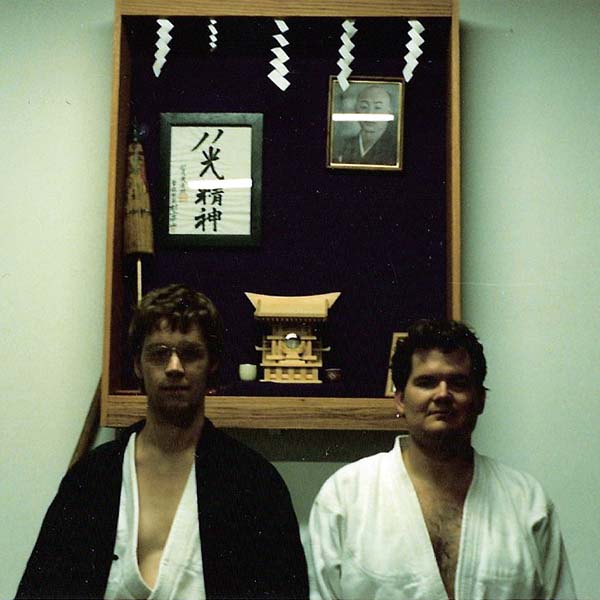 Hakkoryu Sensei Ralph Verde with student Robert Newton
