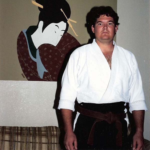 Robert wearing his hakama.