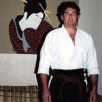 Robert wearing his hakama