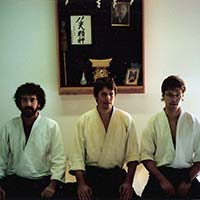 Steve, Shihan Brian Workman, & Ralph in Hakkoryu Dojo